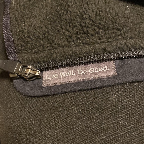 Toad&Co Men’s Brickland Full Zip Fleece Vest, Black and Gray Size L - Picture 5 of 7